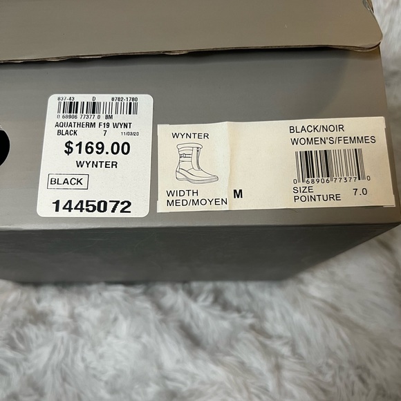 Aquatherm by Santana Canada, Wynter Black Wedge Waterproof Snow Boot, size 7M - Picture 9 of 10